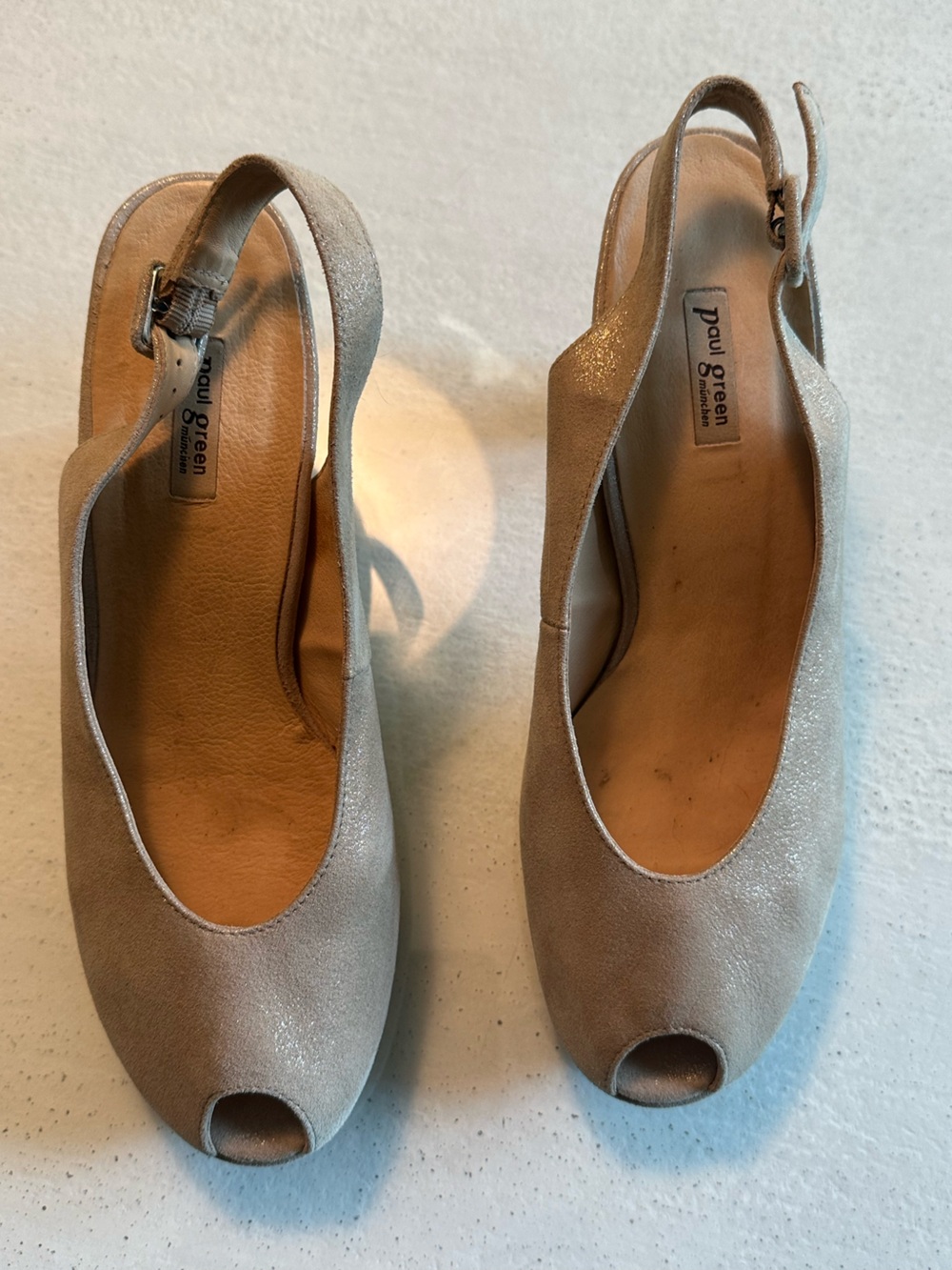 Paul Green Peep-Toe Slingbacks